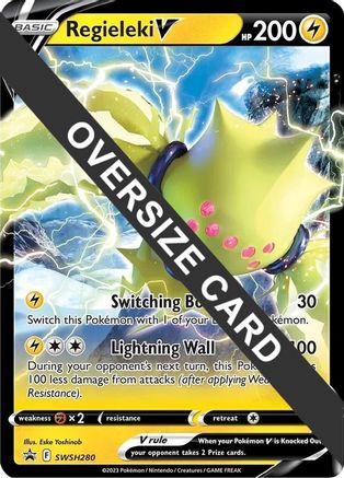 [JUM PKM-R] Regieleki V (SWSH280) (Jumbo Card) [Sword & Shield: Black Star Promos]