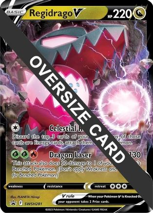 [JUM PKM-R] Regidrago V (SWSH281) (Jumbo Card) [Sword & Shield: Black Star Promos]