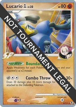 [PKM] Lucario GL LV.32 (8/111) (Crowned Tiger - Tsubasa Nakamura) [World Championships 2009]