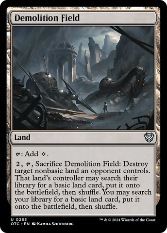 {C} Demolition Field [Outlaws of Thunder Junction Commander][OTC 283]