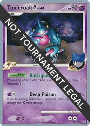 [WC PKM-R] Toxicroak G LV.40 (40/127) (Crowned Tiger - Tsubasa Nakamura) [World Championships 2009]