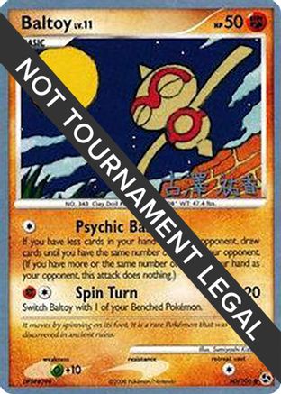 [PKM] Baltoy LV.11 (60/106) (Power Cottonweed - Yuka Furusawa) [World Championships 2010]