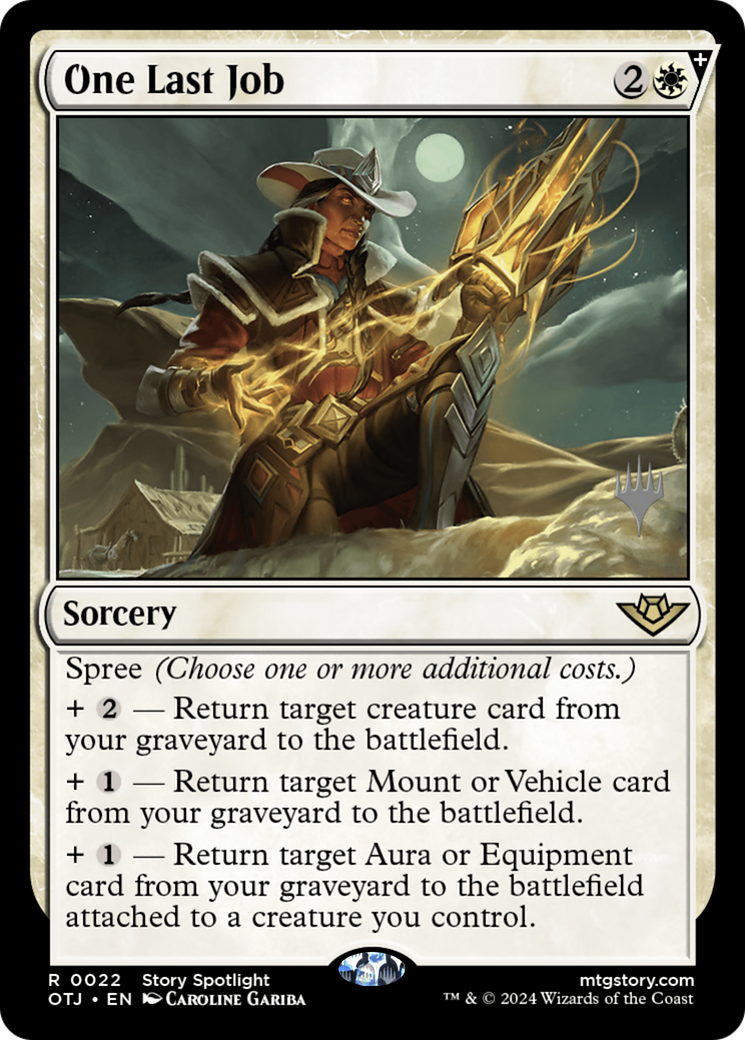 {@R} One Last Job (Promo Pack) [Outlaws of Thunder Junction Promos][PP OTJ 022]