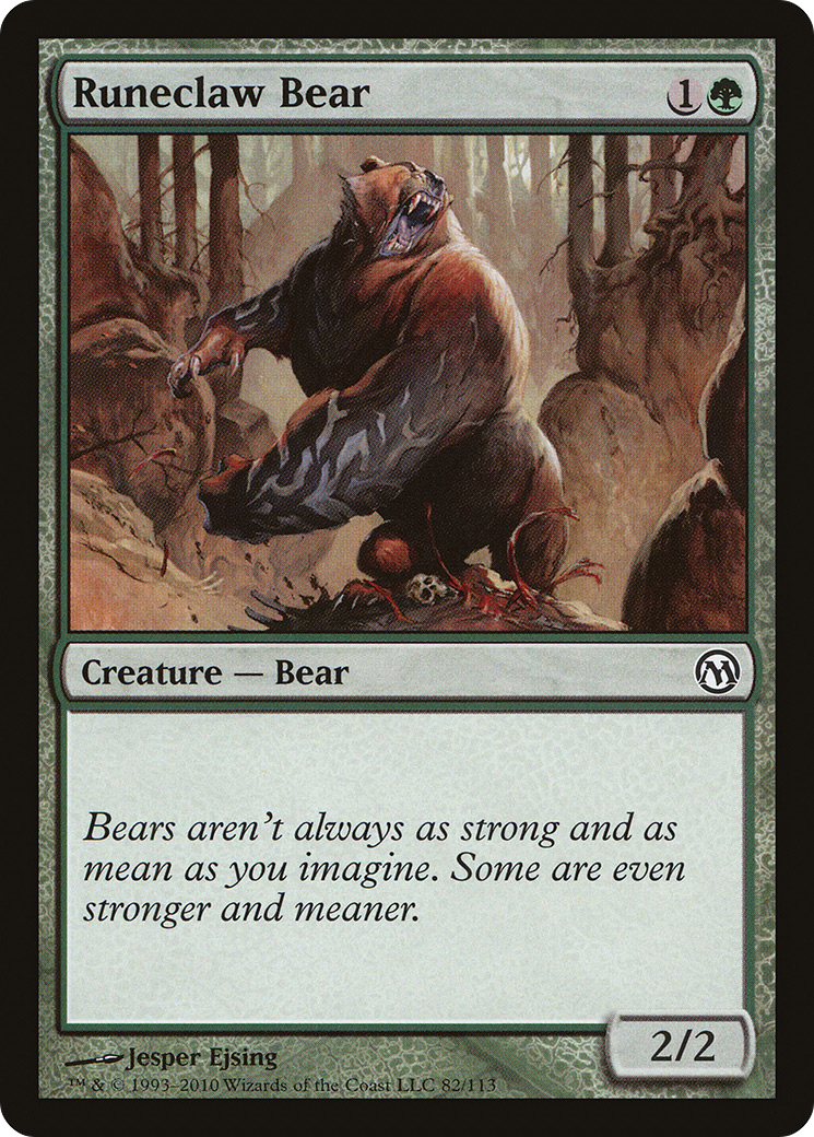 {C} Runeclaw Bear [Duels of the Planeswalkers][DPA 082] - Misty Mountain Games