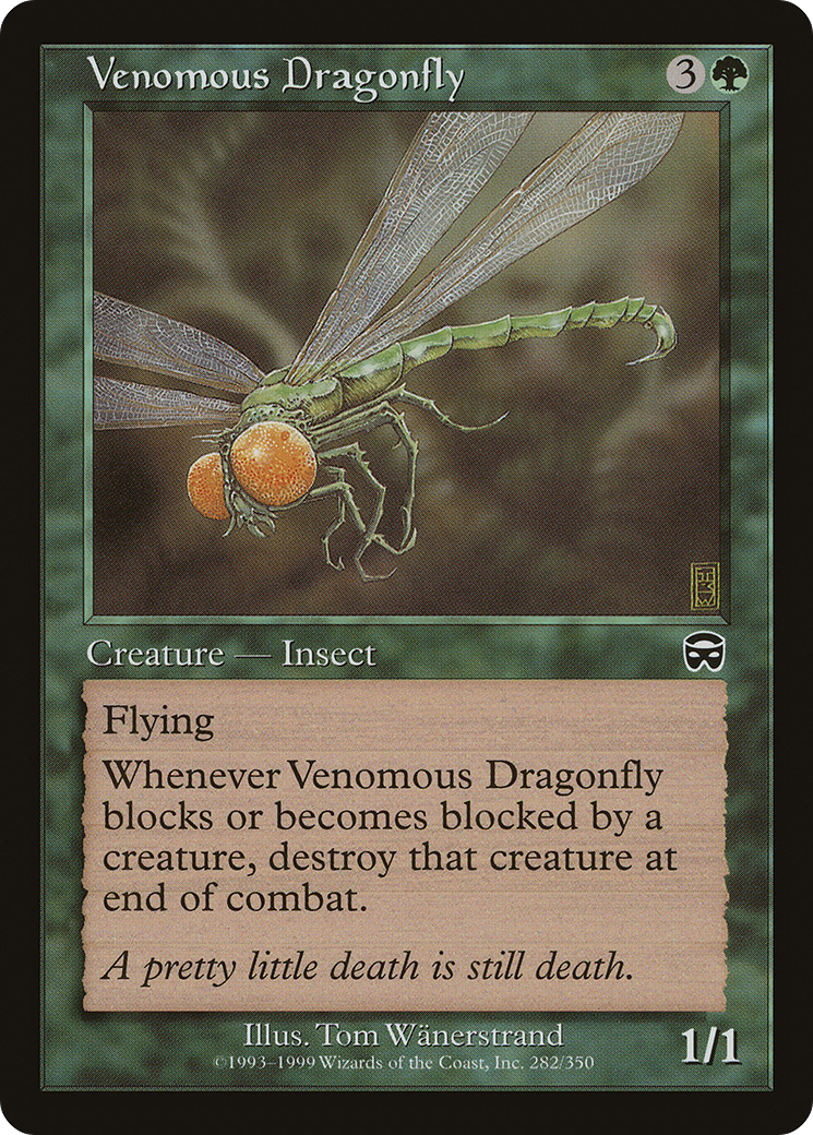 {C} Venomous Dragonfly [Mercadian Masques][MMQ 282]