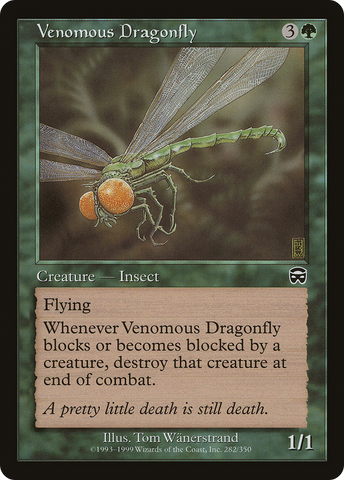 {C} Venomous Dragonfly [Mercadian Masques][MMQ 282]