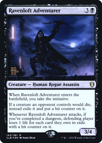 {R} Ravenloft Adventurer [Commander Legends: Battle for Baldur's Gate Prerelease Promos][PR CLB 142]