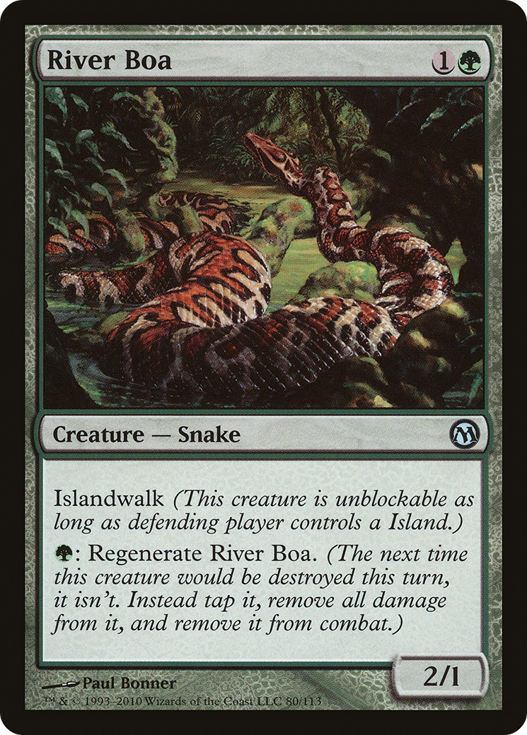 {C} River Boa [Duels of the Planeswalkers][DPA 080]