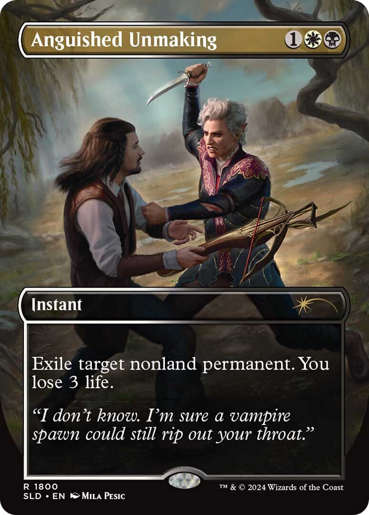 Anguished Unmaking [SLD-1800]  (Borderless) Foil