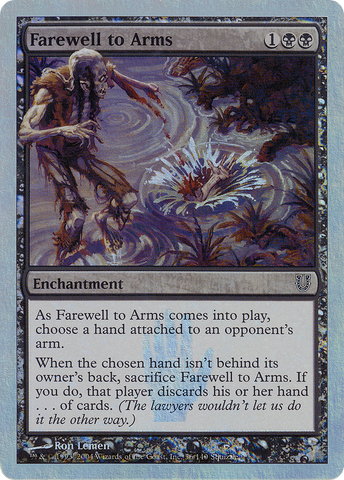 {C} Farewell to Arms (Alternate Foil) [Unhinged][AA UNH 056]