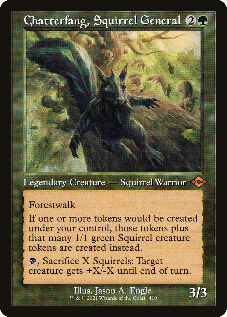 {R} Chatterfang, Squirrel General (Retro Frame) [Modern Horizons 2] [MH2 410]