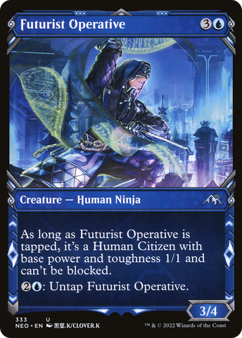 {C} Futurist Operative (Showcase Ninja) [Kamigawa: Neon Dynasty][NEO 333]