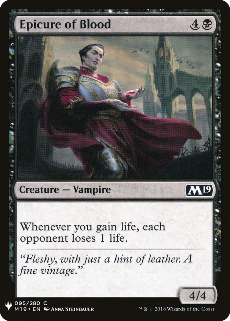 {C} Epicure of Blood [Mystery Booster][LS M19 095]