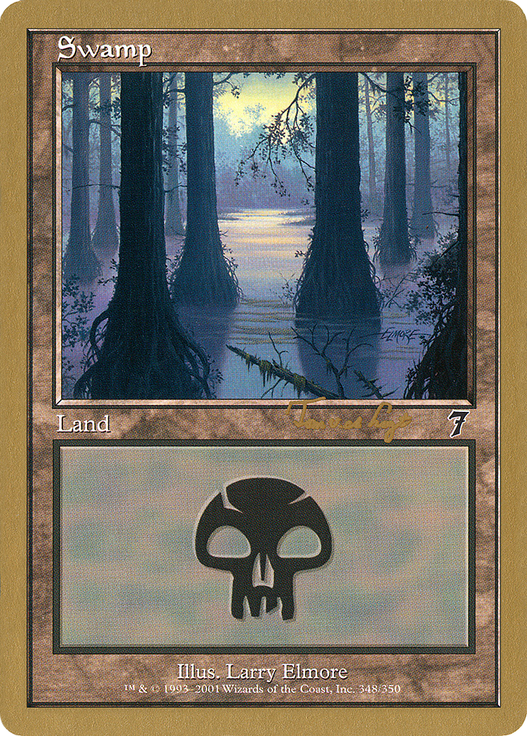 {B}[GB WC01 TVDL348] Swamp (tvdl348) (Tom van de Logt) [World Championship Decks 2001]