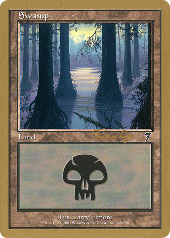 {B}[GB WC01 TVDL348] Swamp (tvdl348) (Tom van de Logt) [World Championship Decks 2001]