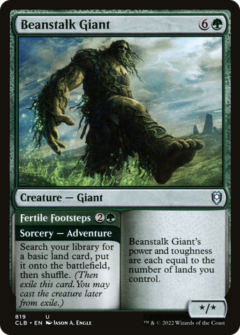 {C} Beanstalk Giant // Fertile Footsteps [Commander Legends: Battle for Baldur's Gate][CLB 819]