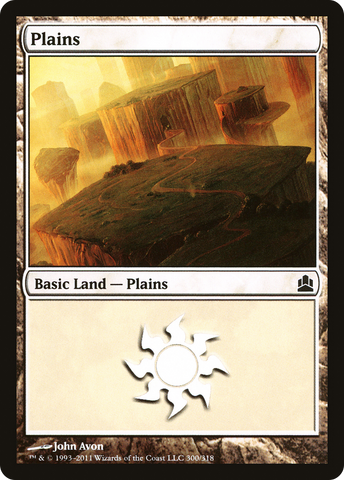 {B}[CMD 300] Plains (300) [Commander 2011]
