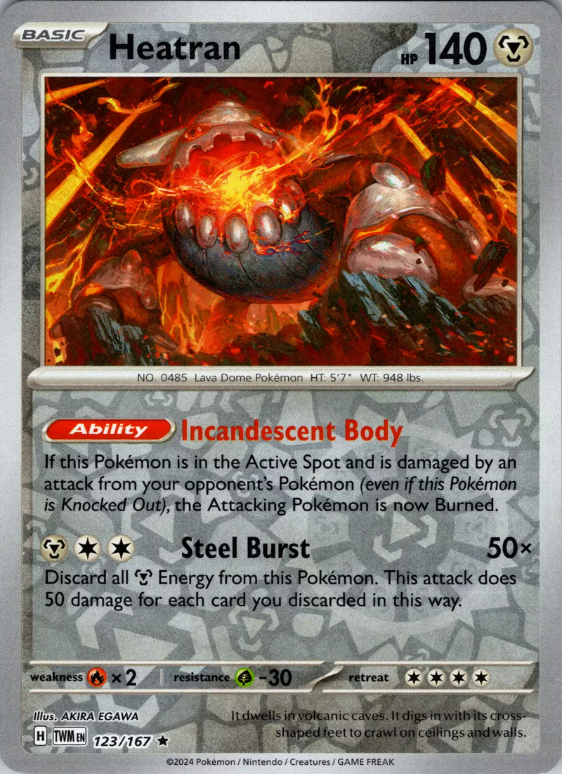 [PKM-R] Heatran (123/167) [Scarlet & Violet: Twilight Masquerade]