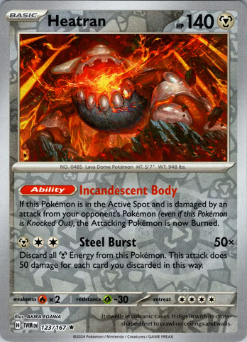 [PKM-R] Heatran (123/167) [Scarlet & Violet: Twilight Masquerade]