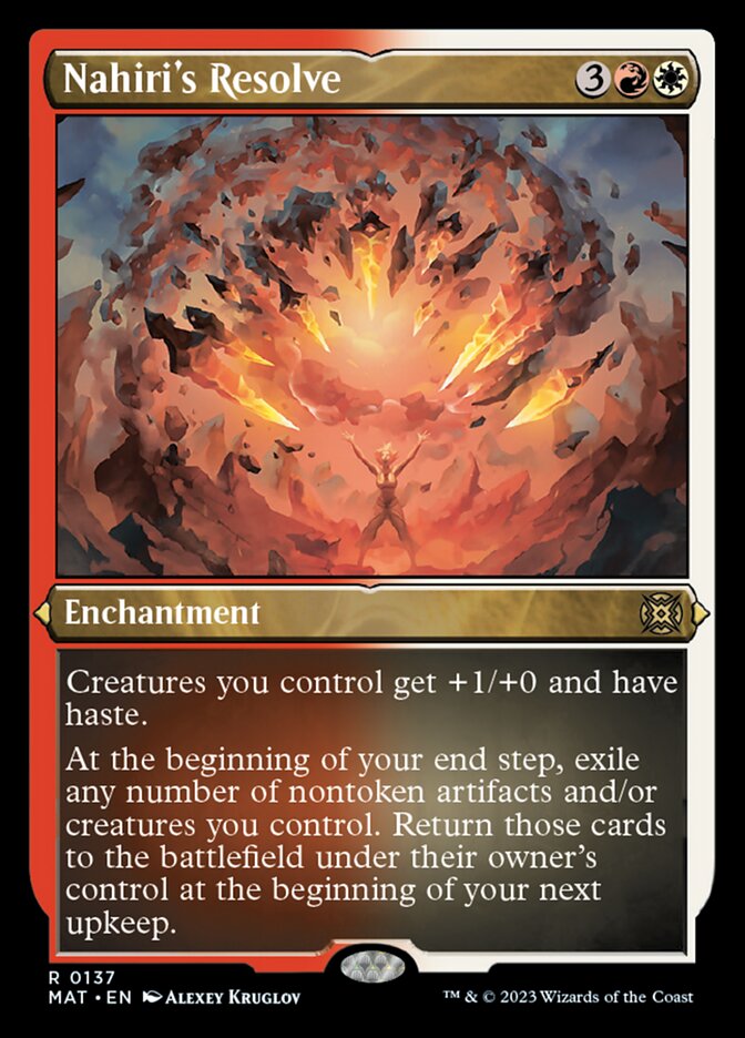 {R} Nahiri's Resolve (Foil Etched) [March of the Machine: The Aftermath][MAT 137]