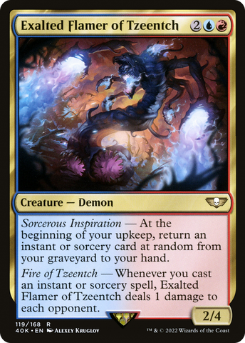 {R} Exalted Flamer of Tzeentch [Universes Beyond: Warhammer 40,000][40K 119]