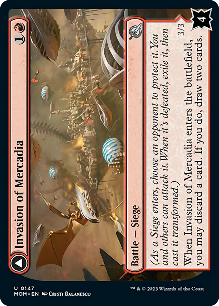 {C} Invasion of Mercadia // Kyren Flamewright [March of the Machine][MOM 147]