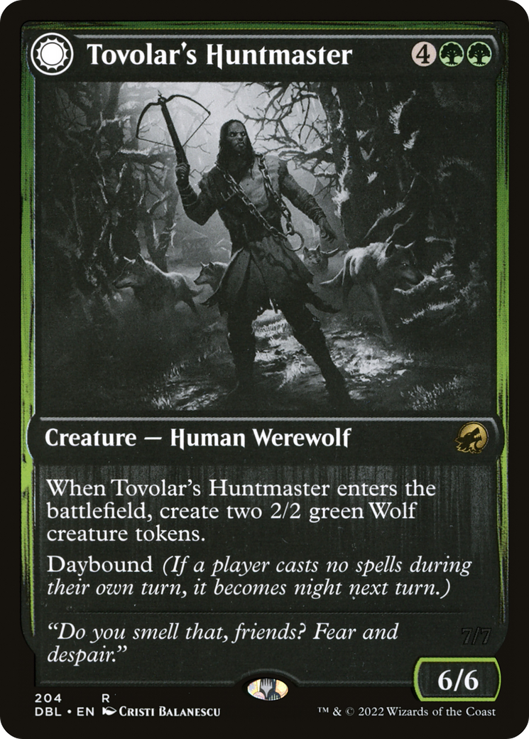 {R} Tovolar's Huntmaster // Tovolar's Packleader [Innistrad: Double Feature][DBL 204]