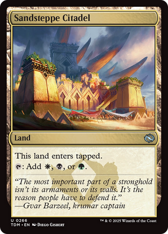 {@C} Sandsteppe Citadel [Tarkir: Dragonstorm][TDM 266]