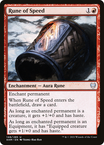 {C} Rune of Speed [Kaldheim][KHM 148]