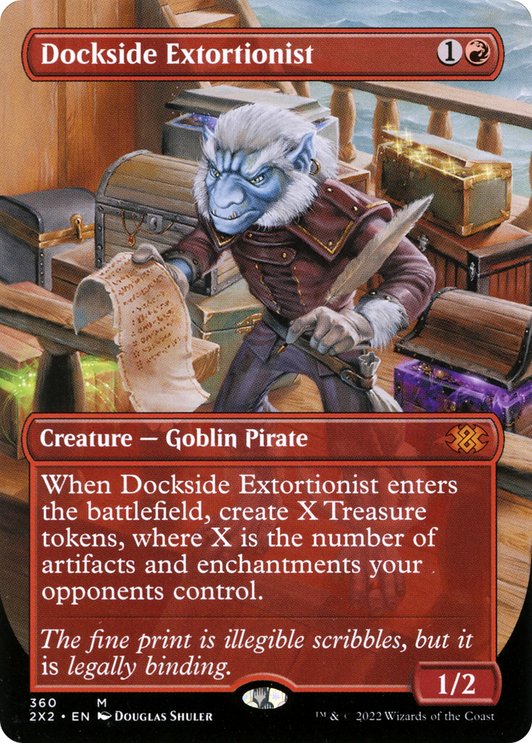 {R} Dockside Extortionist (Borderless Alternate Art) [Double Masters 2022][2X2 360]