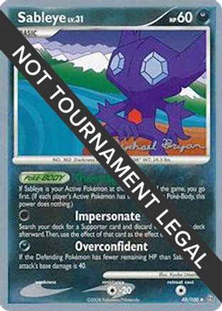 [PKM] Sableye LV.31 (48/100) (Happy Luck - Mychael Bryan) [World Championships 2010]