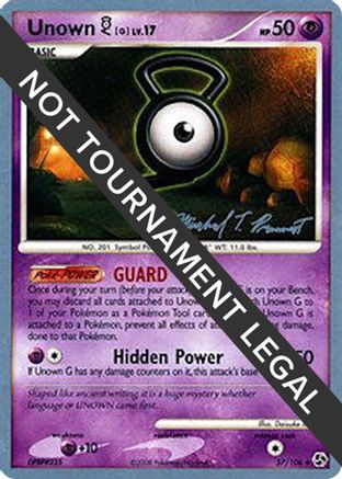 [PKM] Unown G LV.17 (57/106) (Boltevoir - Michael Pramawat) [World Championships 2010]