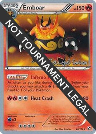 [WC PKM-R] Emboar (20/114) (Twinboar - David Cohen) [World Championships 2011]