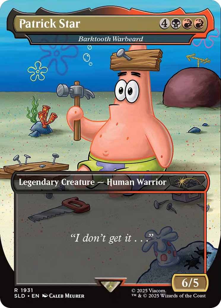 Patrick Star - Barktooth Warbeard [Secret Lair Drop Series]