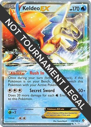 [WC PKM-R] Keldeo EX (49/149) (Anguille Sous Roche - Clement Lamberton) [World Championships 2013]