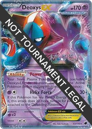 [PKM] Deoxys EX (53/116) (Plasma Power - Haruto Kobayashi) [World Championships 2014]