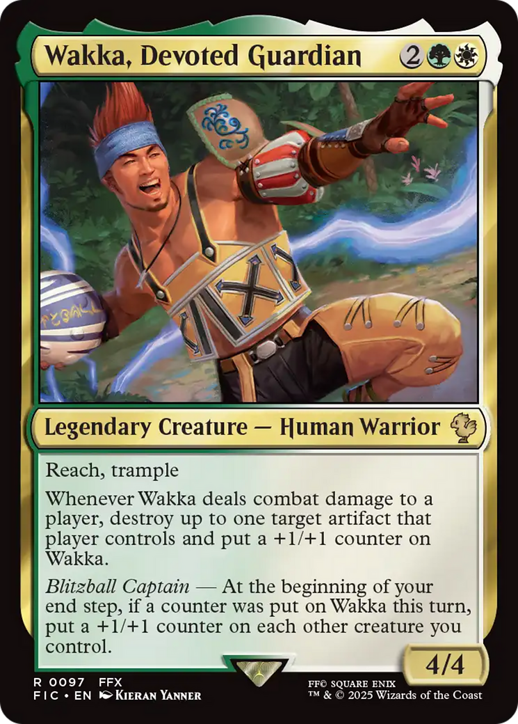 {R} Wakka, Devoted Guardian [FINAL FANTASY Commander][FIC 097]
