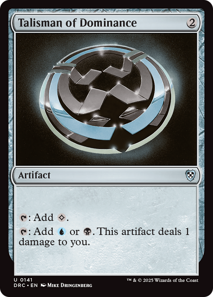 {C} Talisman of Dominance [Aetherdrift Commander][DRC 141]