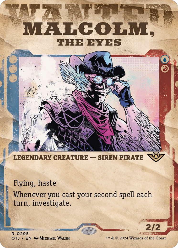 {@R} Malcolm, the Eyes (Showcase) [Outlaws of Thunder Junction][OTJ 295]
