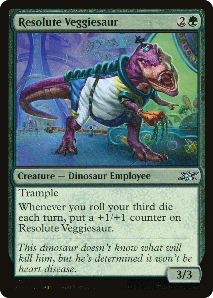 {C} Resolute Veggiesaur (Galaxy Foil) [Unfinity][UNF 439]