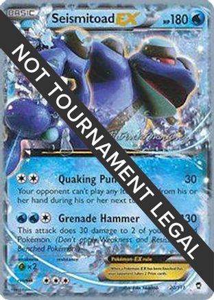 [PKM] Seismitoad EX (20/111) (Punches 'n' Bites - Patrick Martinez) [World Championships 2015]
