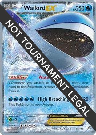 [WC PKM-R] Wailord EX (38/160) (HonorStoise - Jacob Van Wagner) [World Championships 2015]