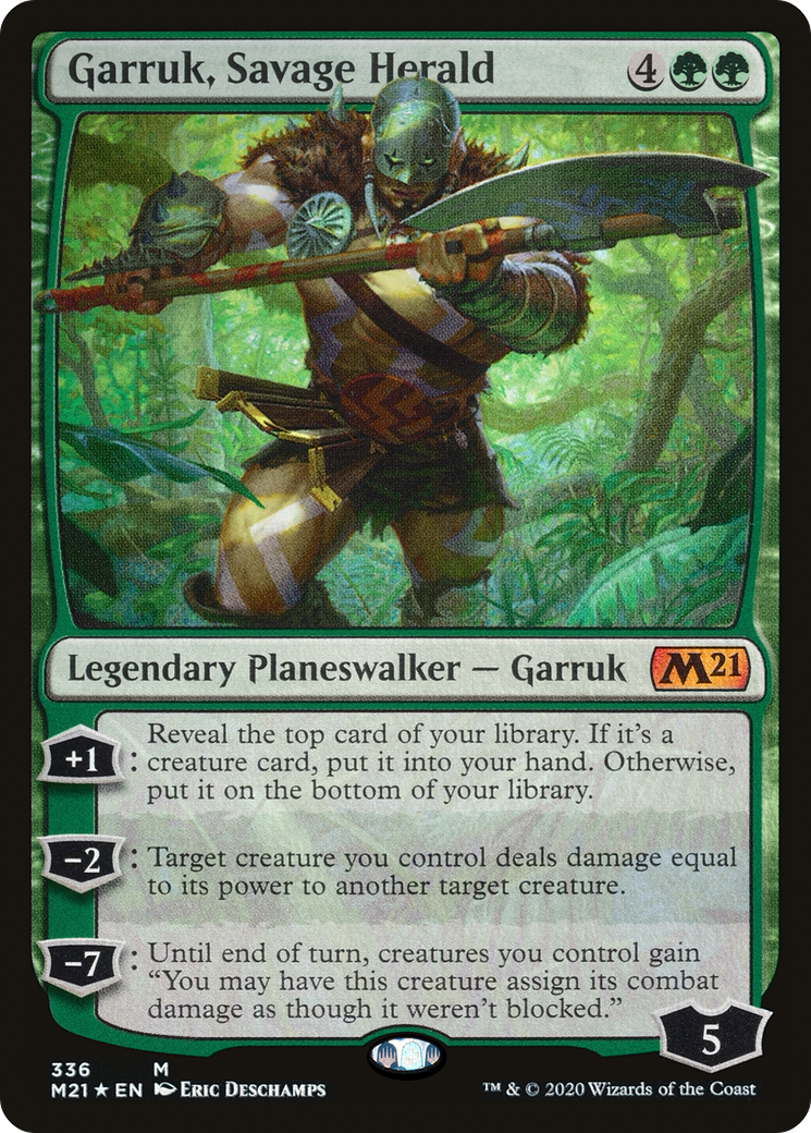 {R} Garruk, Savage Herald [Core Set 2021][M21 336]
