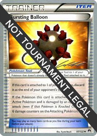 [PKM] Bursting Balloon (97/122) (Ninja Blitz - Cody Walinski) [World Championships 2016]