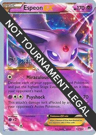[PKM] Espeon EX (52/122) (Samurai Sniper - Kabu Fukase) [World Championships 2017]