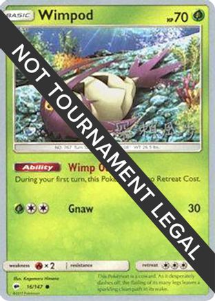 [PKM] Wimpod (16/147) (Samurai Sniper - Kabu Fukase) [World Championships 2017]