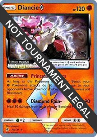 [WC PKM-R] Diancie Prism Star (74/131) (Buzzroc - Naohito Inoue) [World Championships 2018]