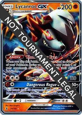 [PKM] Lycanroc GX (74/145) (Buzzroc - Naohito Inoue) [World Championships 2018]