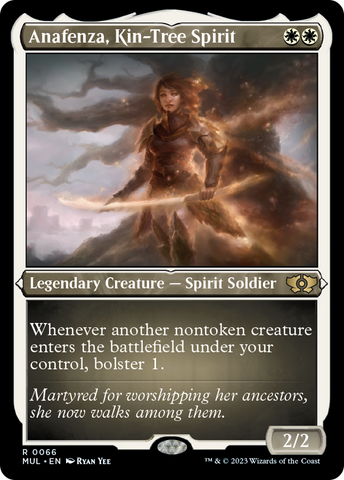 {R} Anafenza, Kin-Tree Spirit (Foil Etched) [Multiverse Legends][MUL 066]