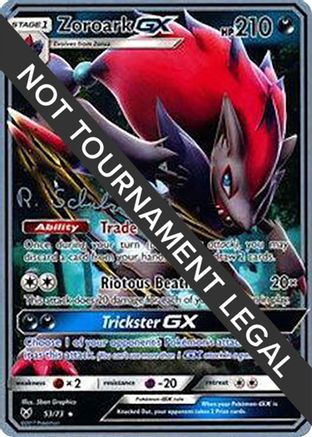 [WC PKM-R] Zoroark GX (53/73) (Victory Map - Robin Schulz) [World Championships 2018]